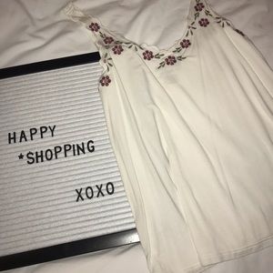 AE soft and sexy embroidered tank